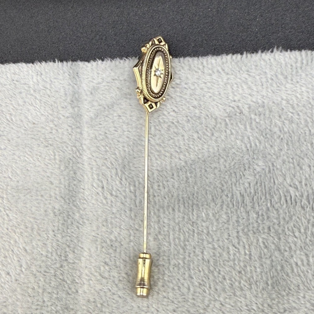 Vintage Avon Stick Pin Kensington Gold Tone - Picture 2 of 6